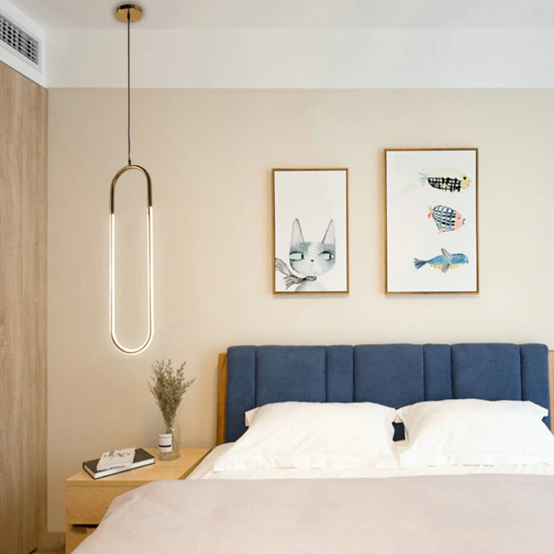 Europe Modern Ellipse Loft Led Pendant Lights Bedside Lamp Parlor Restaurant Hanging Lighting Italian Designer Luminaire Fixture | Освещение