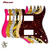 quality electric guitar pickguard for us 11 holes scratch plate hh paf humbucker coil for usa mexico fd strat guitar parts