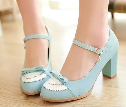 Модные женские кожаные туфли на платформе сезона 2015 г. больших размеров