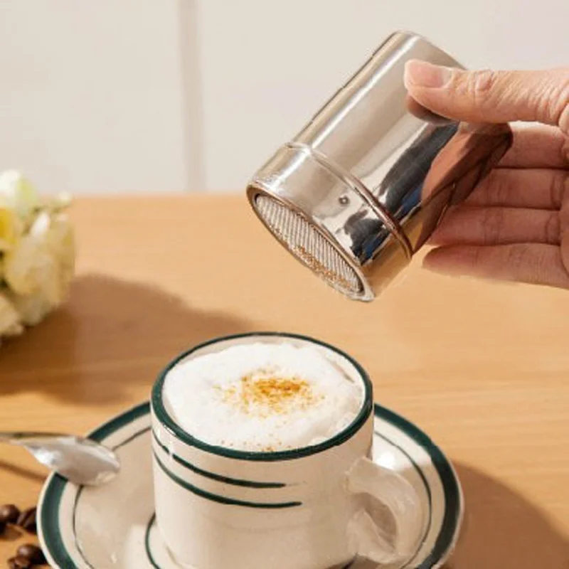 Сито из нержавеющей стали шейкер для кофе и шоколада какао мука соль порошок