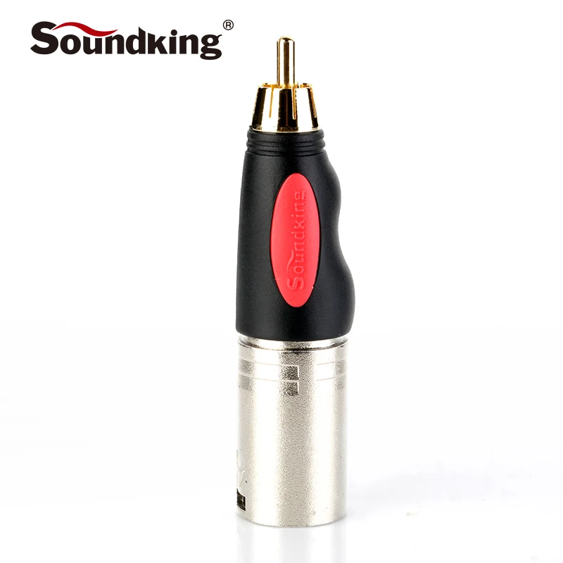 Soundking XLR штекер RCA Мужской Разъем никелевый позолоченный костюм для аудио