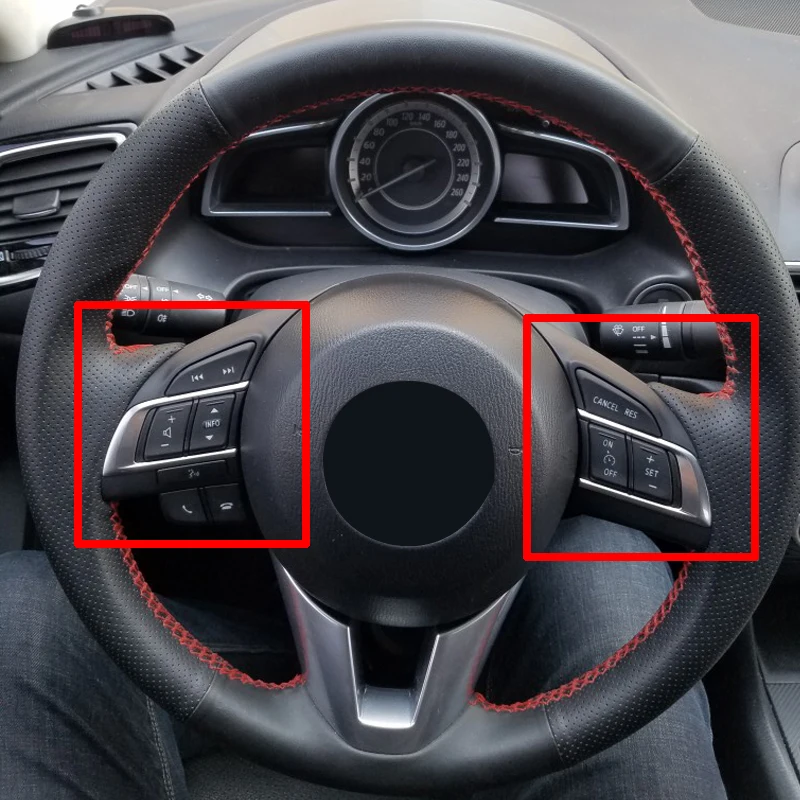 Многофункциональный переключатель рулевого колеса Аудио Bluetooth круиз контроль переключатель кнопка для Mazda 3 Atenza Axela CX5 CX-4 CX-5