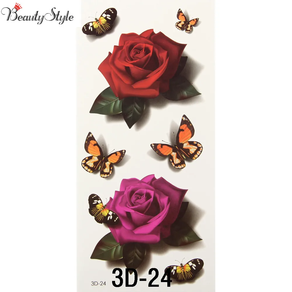 10 шт. 3D водонепроницаемые наклейки на рукаве для боди-арта блестящие Временные