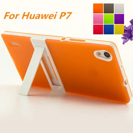 Ультратонкий Мягкий чехол с рамкой из поликарбоната для Huawei P7 силиконовый ТПУ