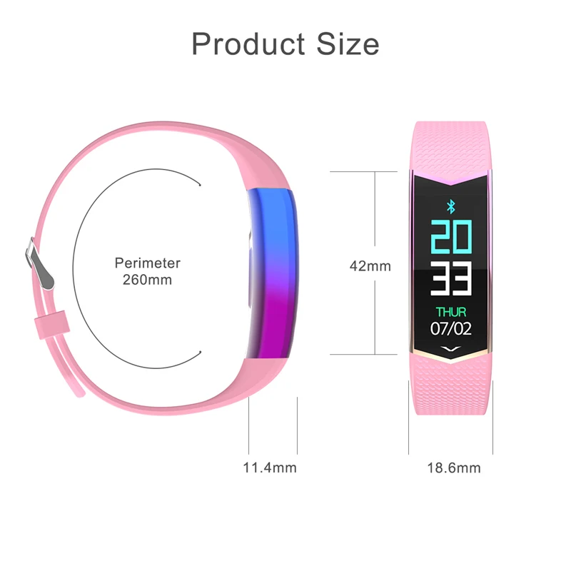 Новый смарт браслет фитнес трекер с монитором кровяного давления пульсометром и