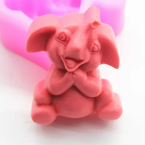 C376 слон искусство силиконовая форма для мыла формы ручной работы|silicone soap mold|craft