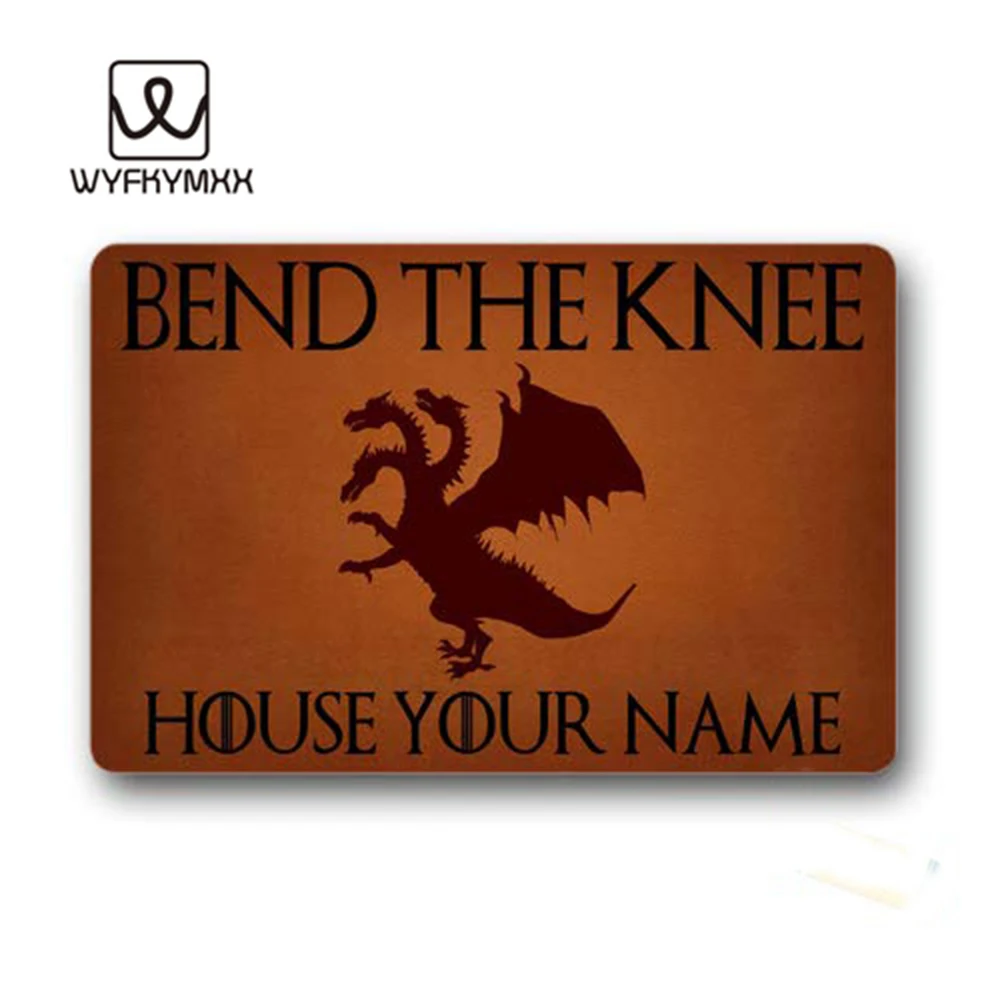 

Сгибать колено-дом ваше имя тканый Открытый коврик дизайн коврик для входной двери Забавный передний внутренний коврик нескользящий 18x30