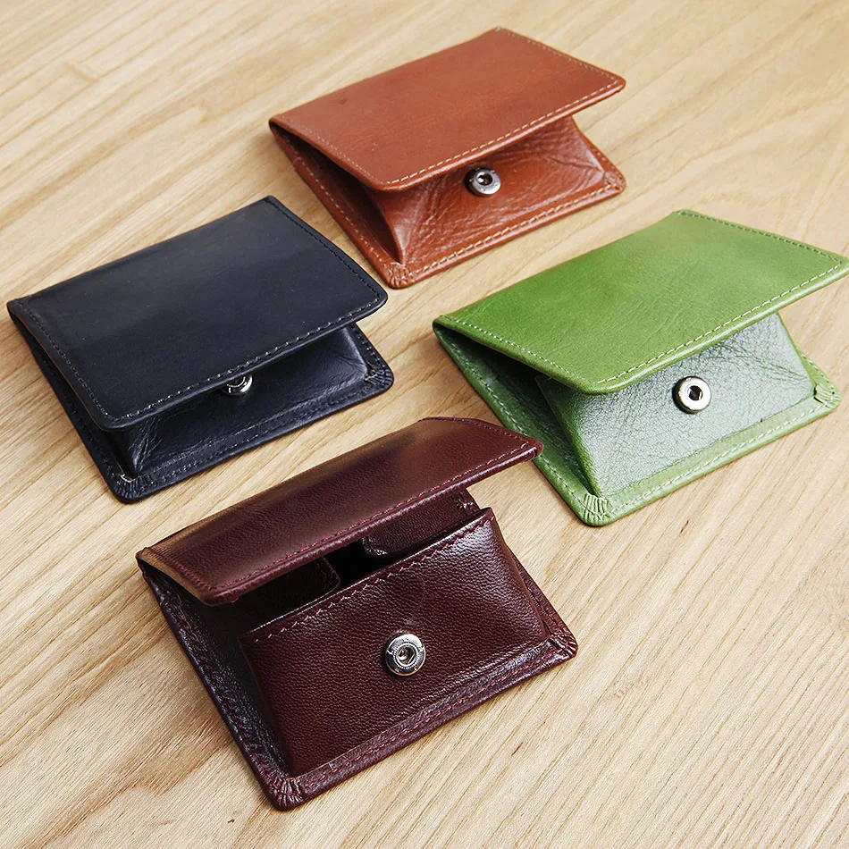 LANSPACE кожаные сумки для монет мужской кожаный кошелек мини мелочи унисекс