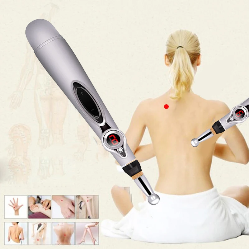 Электрическая акупунктурная Магнитная терапия лечебная ручка для массажа тела