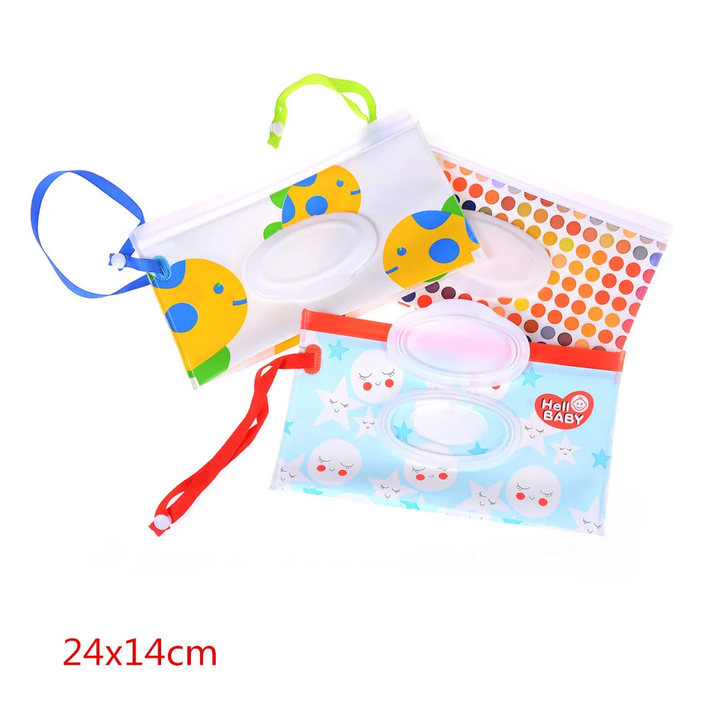 Удобный в переноске контейнер для влажных салфеток с защелкивающимся ремнем