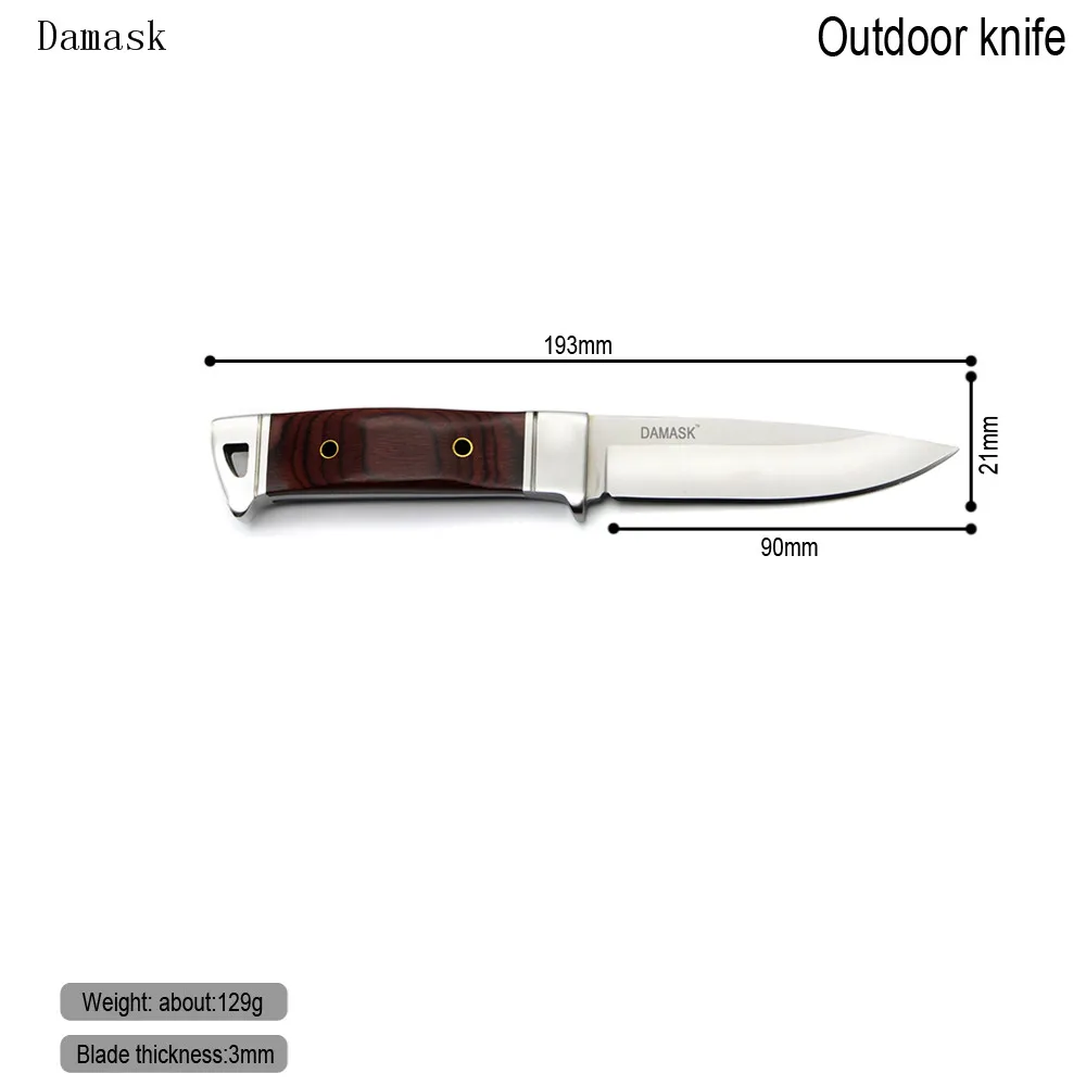 Дамаск Бренд Новое поступление Коламбус Открытый Ножи Высокое качество