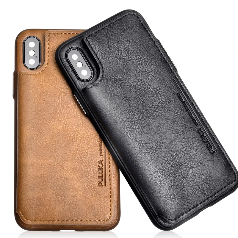 Ретро PU кожаная сумка Мягкий чехол для iPhone X XR XS MAX 6 6s 7 8 Plus флип кошелек держатель
