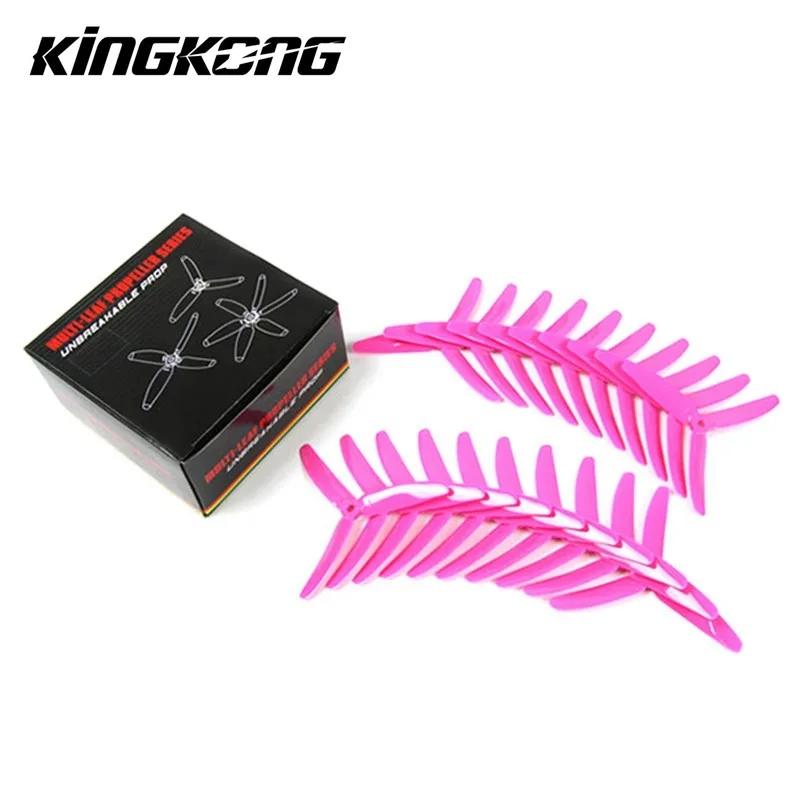 10 пар Kingkong 5040 5x4x3 3-лопастные одноцветные пропеллеры CW CCW для FPV квадрокоптера гоночных RC дронов комплект гоночной рамы