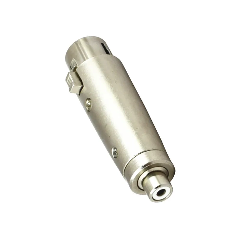 Адаптер для микрофона из цинкового сплава Cannon 3Pin XLR Female к RCA Jack Lead Audio|Соединители| |
