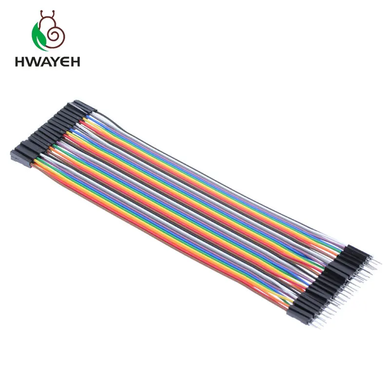 Dupont линия папа мама dupont 40 шт. кабель перемычка 2 54 мм 20 см для arduino SKUGM|jumper wire|line