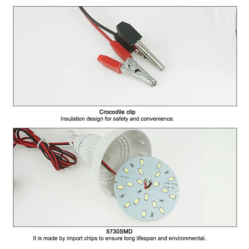 Светодиодная лампа 5730SMD для кемпинга охоты экстренного освещения 6 шт. 12 В 3 Вт 5 7 9 |