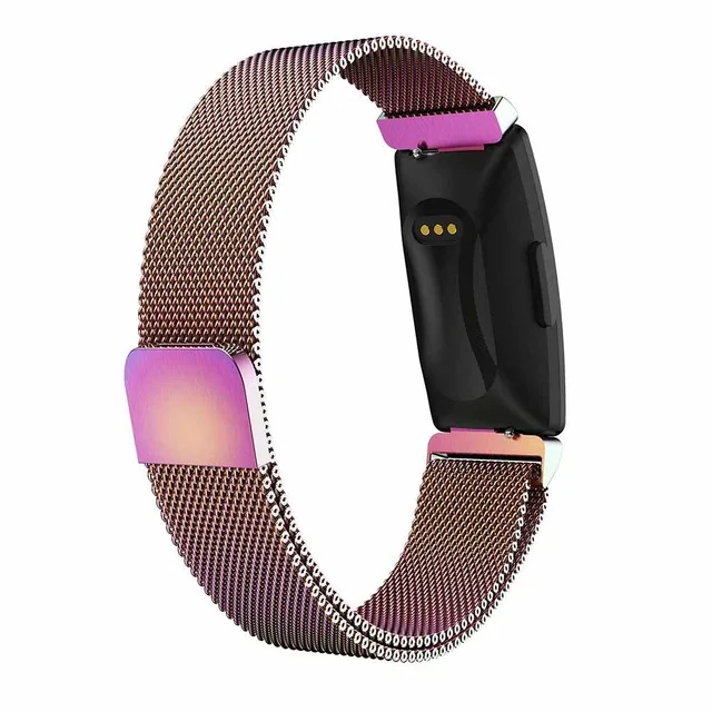 Five colors Ремешок для часов для Fitbit Inspire HR Activity Tracker Milanese магнитный ремешок из нержавеющей стали сменный ремешок для часов - Цвет: Five colors