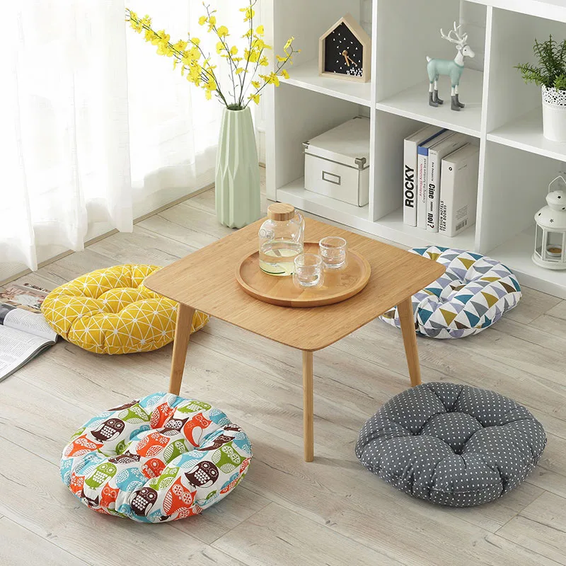 Cotton Cushion Increase Thickening Tatami Round Chair Student Pad Sofa Office Bedroom Home Decoration Futon | Мать и ребенок