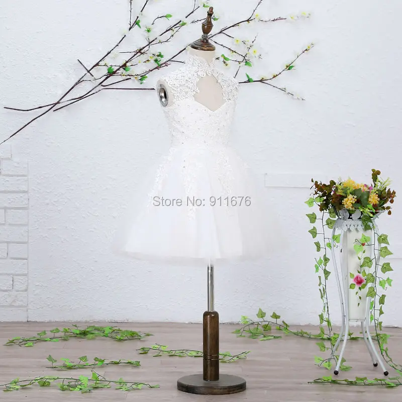 Девушки Без Рукавов Pageant Платья 2017 A-Line Платье Белые Аппликации Из Бисера See Through