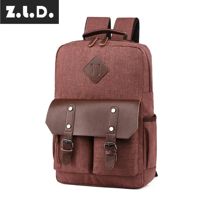 Z.L.D. Модный новый холщовый рюкзак унисекс многофункциональный дорожный ранец