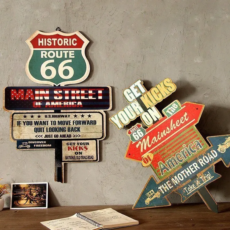 Чердак творческий старый гравюра на дереве Старинные Американский Бар Кафе Вход