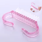 1 шт. розовая щетка для уборки пыли розовый мягкий инструмент для ухода за ногтями для педикюра портативная пилка