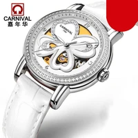 switzerland carnival luxury brand watches women automatic mechanical wristwatches sapphire waterproof relogio feminino c8032 1