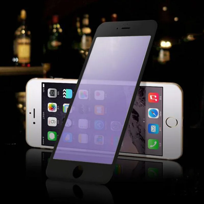Mwihphms 3D Анти-синий свет стекло для iphone7 4 7 &quot/7 plus 5 5&quot экран из углеродного волокна