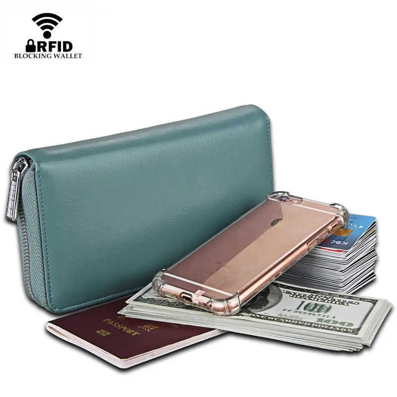 RFID id, кредитный держатель для карт, кошелек, натуральная кожа, умный женский кошелек, кошельки, большая карта, кошелек, Обложка для паспорта, portefeuille homme