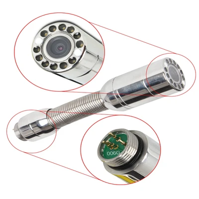 only camera head Авто самобалансирующийся эндоскоп Трубная камера CCTV камера труба Инспекционная камера Авто самобалансирующаяся 28 мм Головка камеры самоуровень - Цвет: only camera head