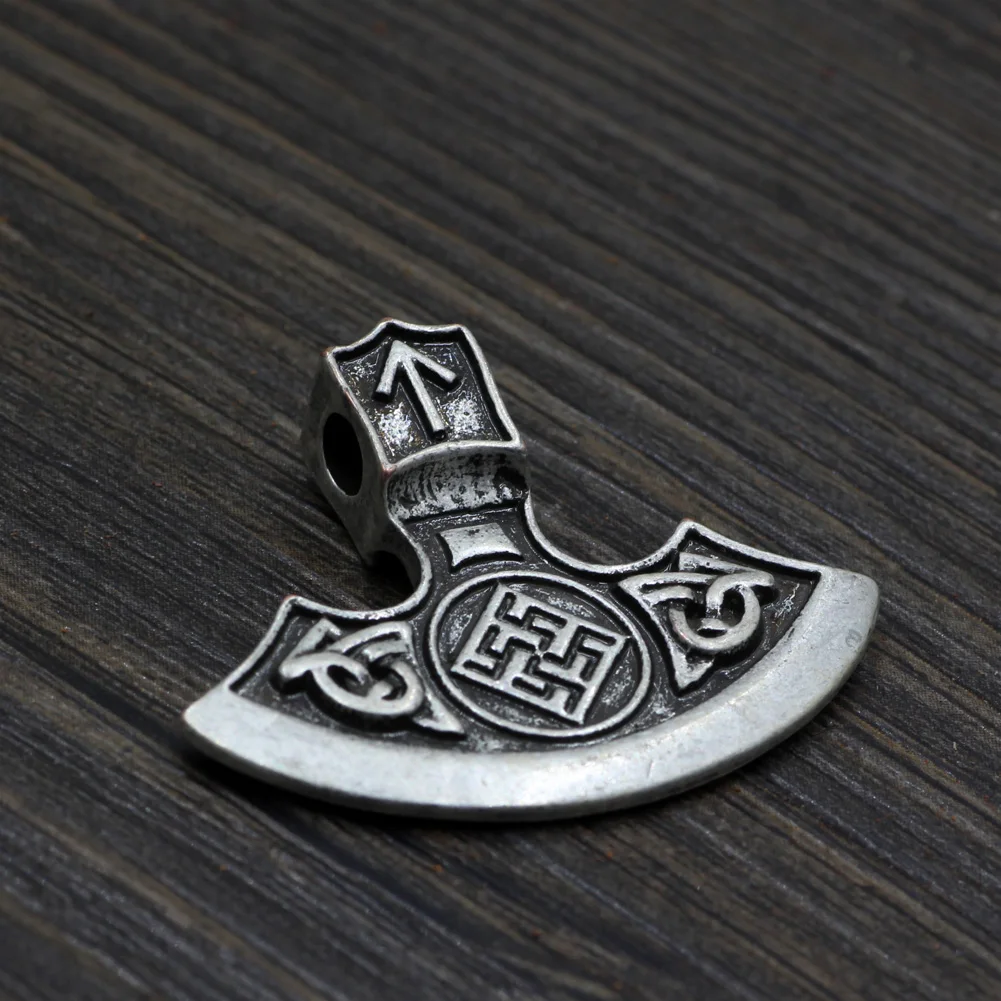 Sun Rune Othal Axe Pendan Mammen axe из Дании Chic Viking Fern Flower | Украшения и аксессуары