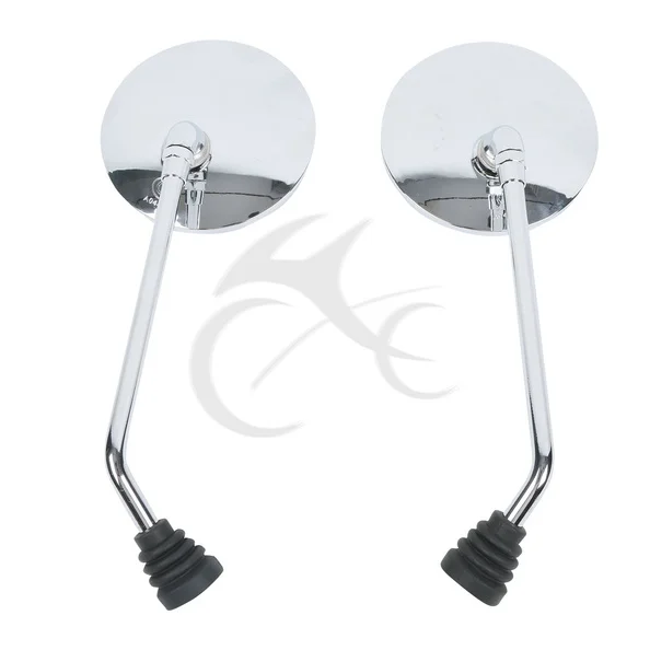 Мотоциклетное универсальное круглое хромированное зеркало заднего вида 8 мм для