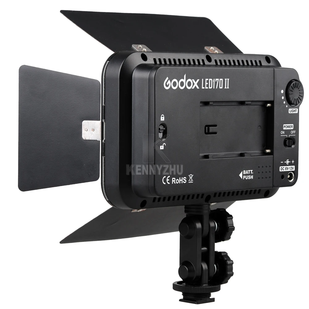Godox светодиодный 170 II Видео 170 светодиодный лампы освещения с двери сарая 5500-6500 К Плавная Яркость для камера DV Canon Nikon