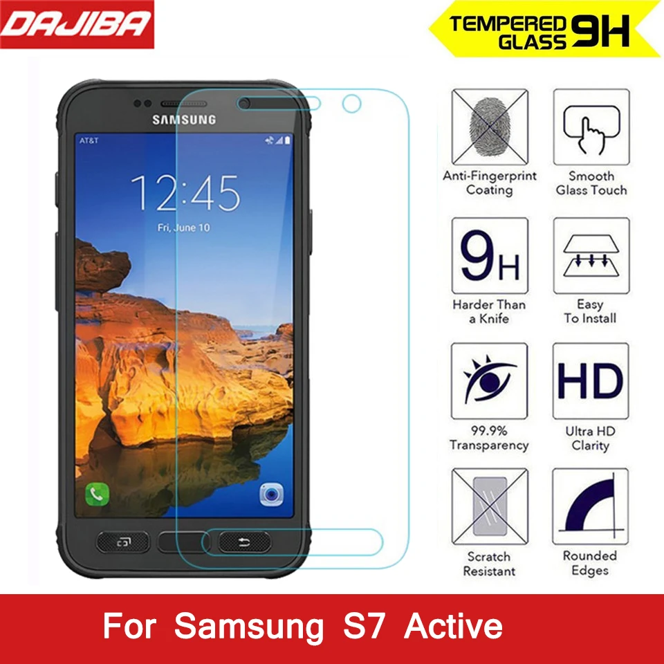 Закаленное стекло для экрана устойчивое к царапинам Samsung Galaxy S7 Active 9 H твердое 2.5D с