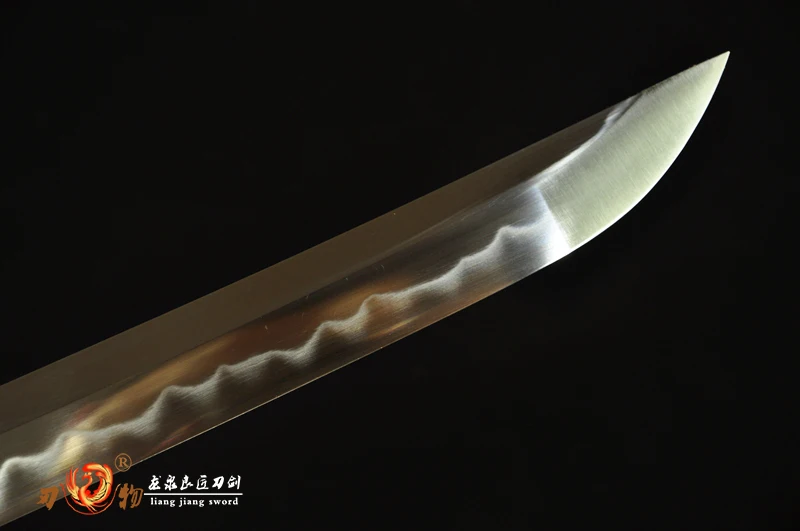 

Hand Forged T10 Steel Clay Tempered Blade Japanese Samurai Sword Katana Sharp