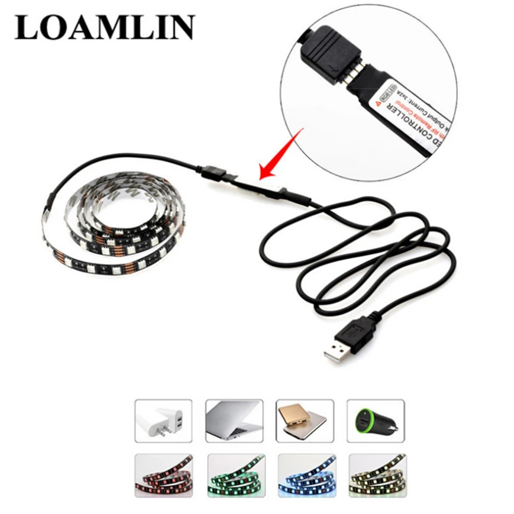 USB RGB LED Control ler 17 Key DC5V 24V 12A Rf беспроводной мини пульт дистанционного управления для