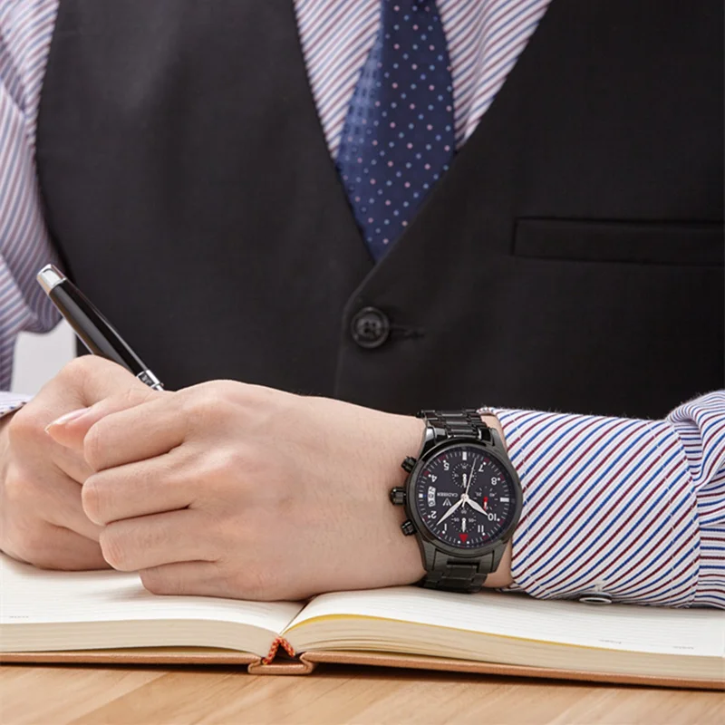 2018 Для мужчин часы Элитный бренд Часы кварцевые модные кожаные ремни смотреть