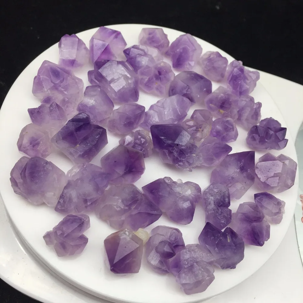 40 шт. в лоте Аметист Образец Точка Minerales cuarzo натуральные камни Кварцевые Подарки