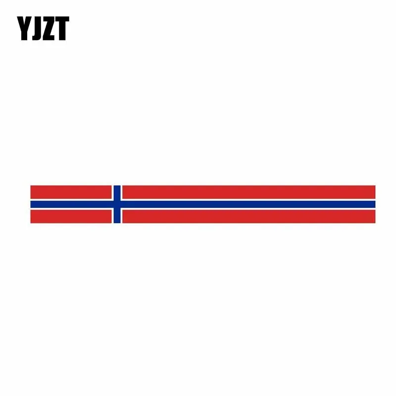 YJZT 14 3 см * 1 5 аксессуары наклейка для автомобиля с флагом Norway Windows гоночная