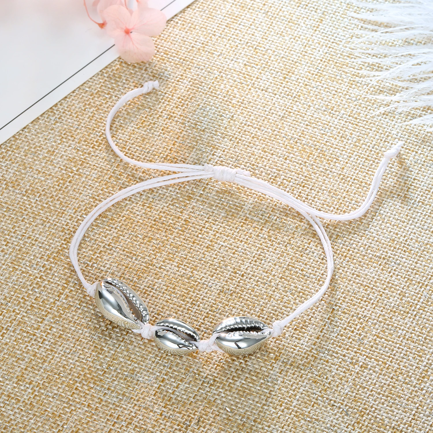 1 шт. модные регулируемые браслеты из ракушек женские нежные ручной работы