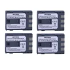 Аккумулятор Batmax для камеры Canon Rebel XT XTi 350D 400D G9 G7 S80 S70S30 L50, 4 шт., NB-2L, NB, 2 л, NB2L, NB-2LH
