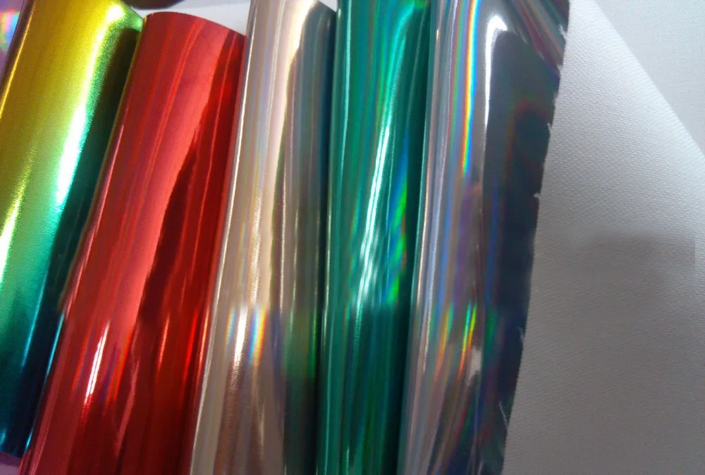 Лазерная кожа/Искусственная голографическая искусственная кожа/оранжевая