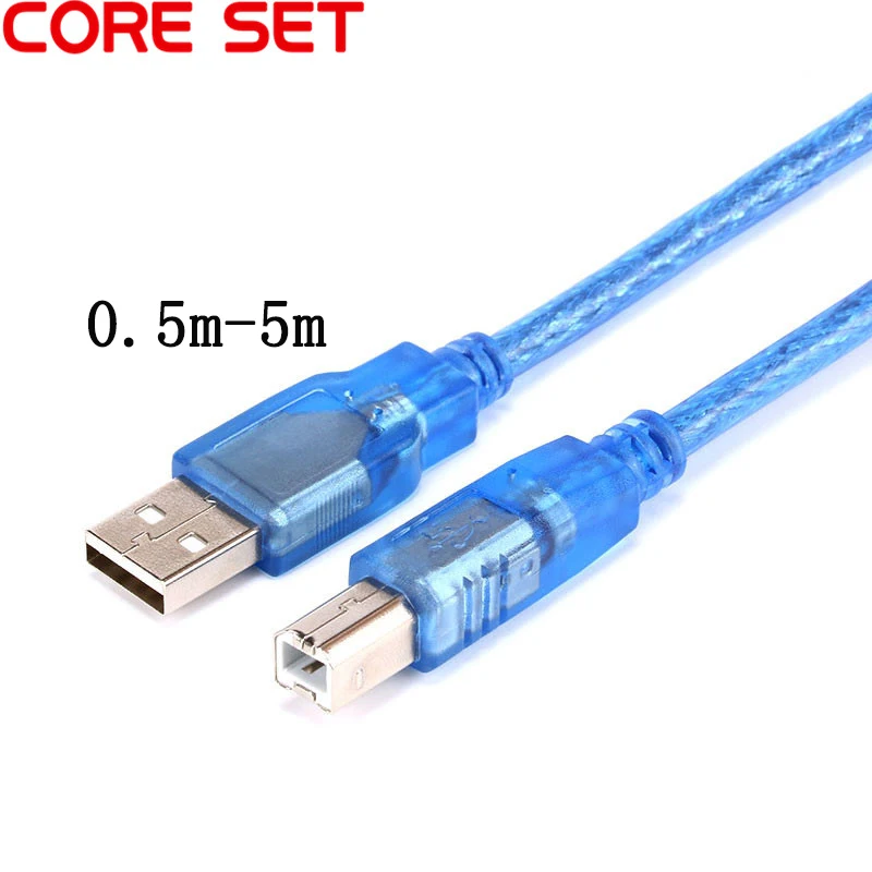 Соединительный кабель для принтера 0 5 м провод USB 2 типа A штекер Тип B высокая