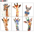 5D алмазная вышивка Жираф кристальная мозаика наборы вышивки крестом Diy алмазная живопись Животные Изображение горного хрусталя Декор подарки