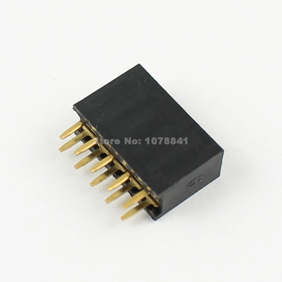 20 штук шаг 2 54 мм 2x5 Pin 10 Женский двойной прямой ряд штыревой разъем полосы|pin strip