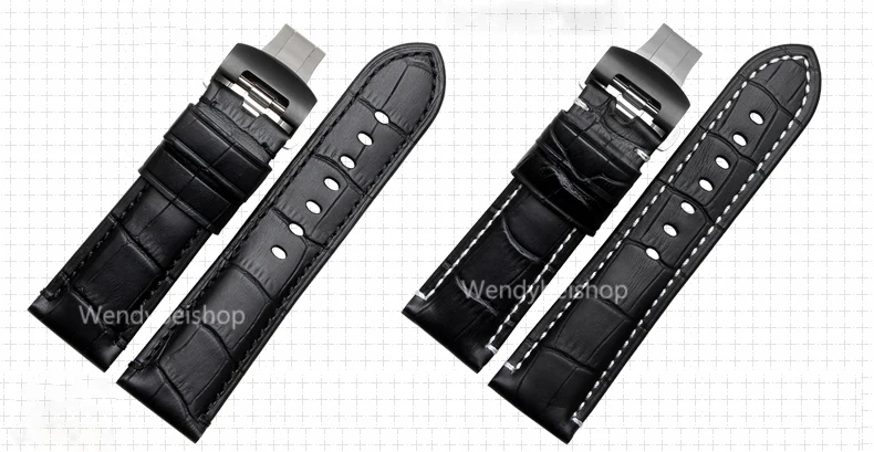 Ремешок для часов CARLYWET из натуральной телячьей кожи винтажный толстый браслет с