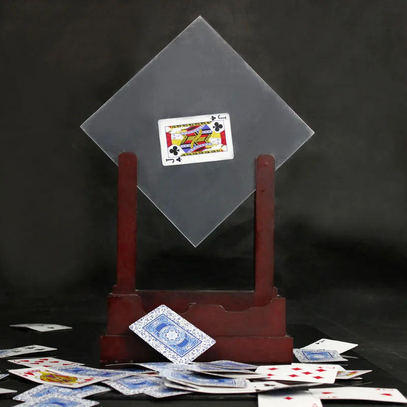Высококачественная карта Делюкс в стекло каркас для карт волшебные трюки