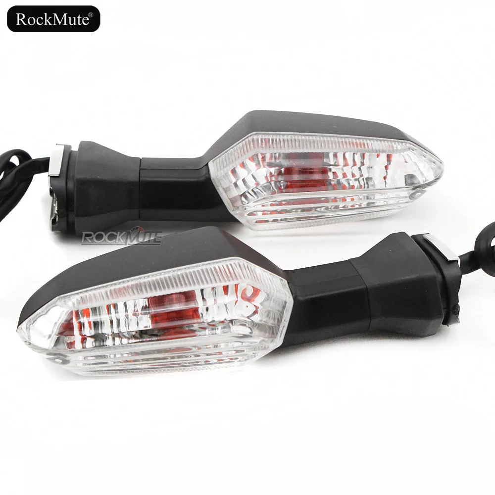Clear Передние/задние поворотные сигнальные индикаторы для Kawasaki ER6N Z1000 Z800 Z750 Z300 Z250 Z125 KLE 650 Versys KLZ 1000 ZRX 1200 Лампы - Цвет: Clear
