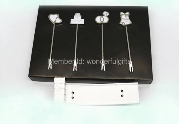 Бесплатная Доставка свадебные подарки и вилки для выпечки фруктов (набор из 4