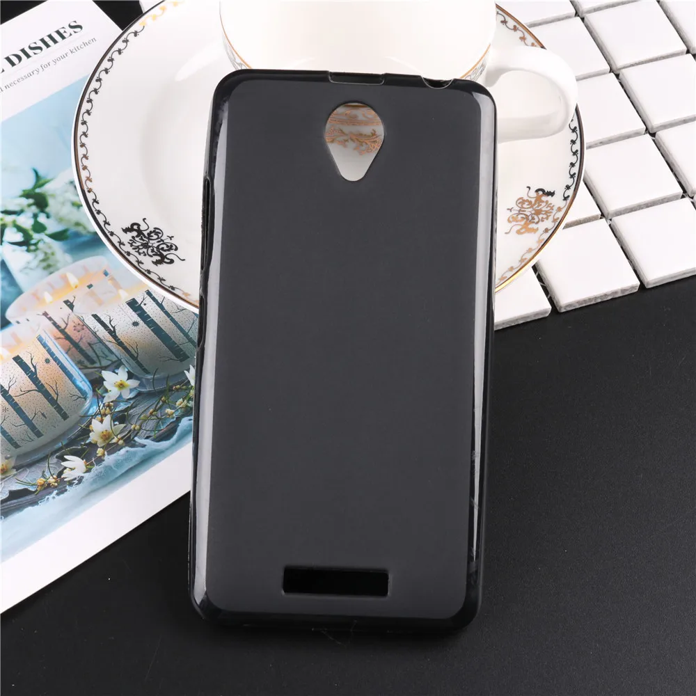 Чехол для lenovo A5000 Черный Мягкий ТПУ силиконовый чехол телефона задняя крышка